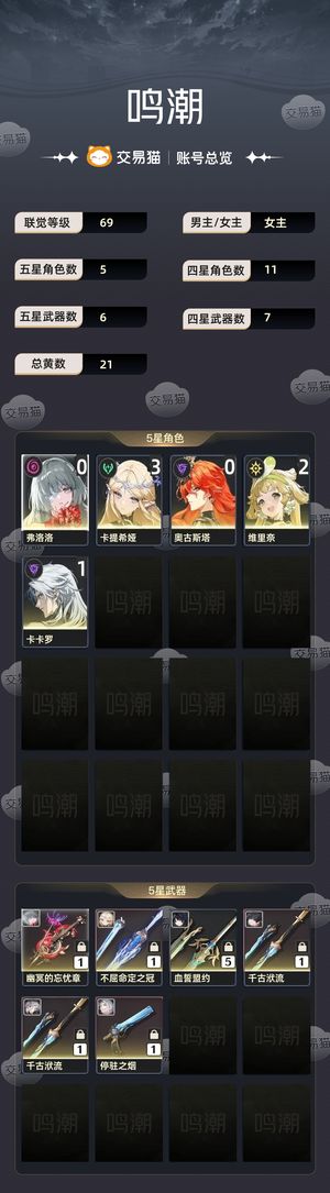 鸣潮【69级】 31卡提01费洛洛