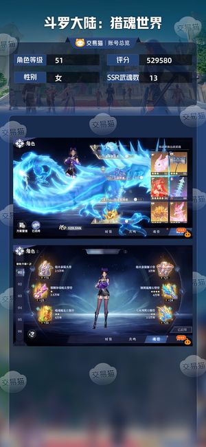 斗罗大陆：猎魂世界【51级】红3雷龙，红2荣荣，黄4阿银