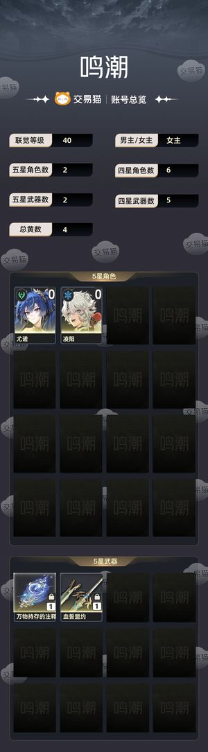 鸣潮【40级】 0 1尤诺