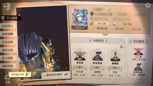 第五人格【13级】隐士薄金欧号