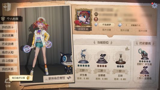 第五人格【23级】第五人格佣兵珍奇柜