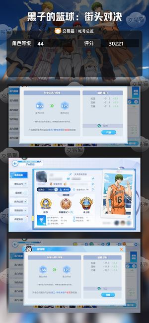 黑子的篮球：街头对决【44级】 6觉z青6觉紫sp绿。看描述
