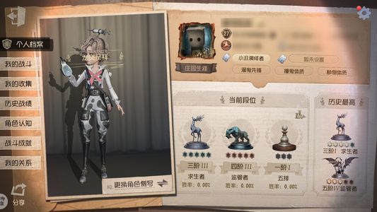 第五人格【27级】华为服第五人格