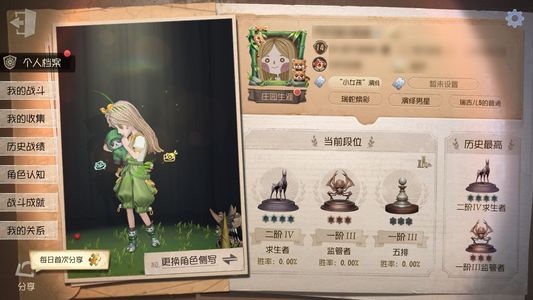 第五人格【14级】第五人格出荣耀服账号