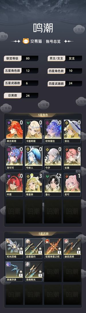 鸣潮【80级】 看上拿走不讲价
