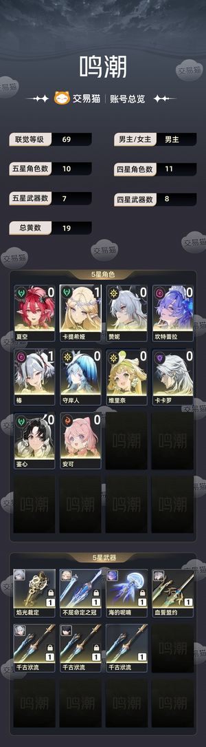 鸣潮【69级】 鸣潮成品号