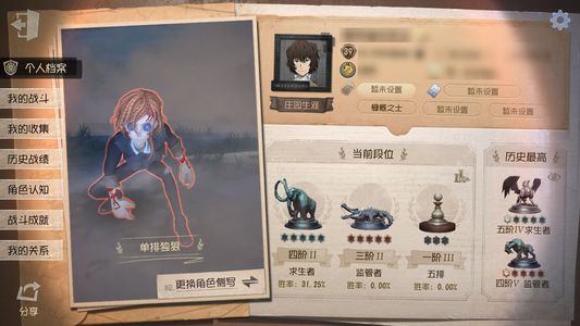 第五人格【39级】文豪f4满配