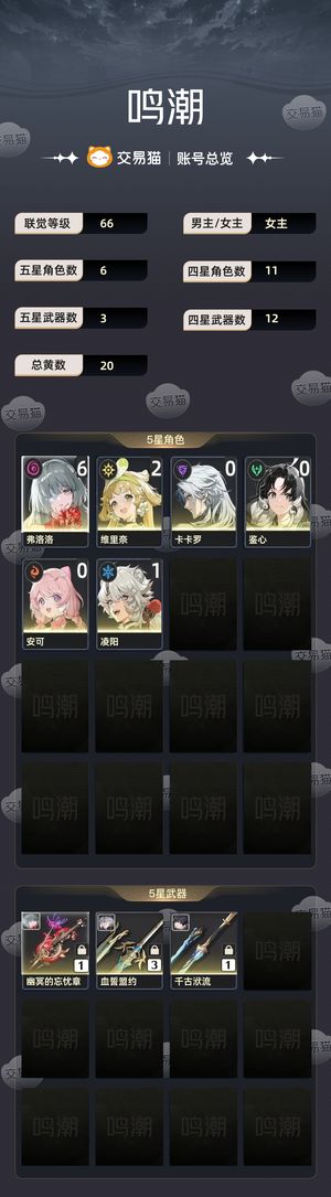 鸣潮【苹果版】【66级】 满命弗洛洛