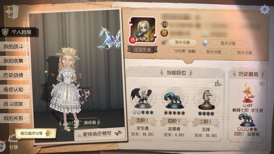 第五人格【135级】 小孩全皮差ray，芙莉莲全套