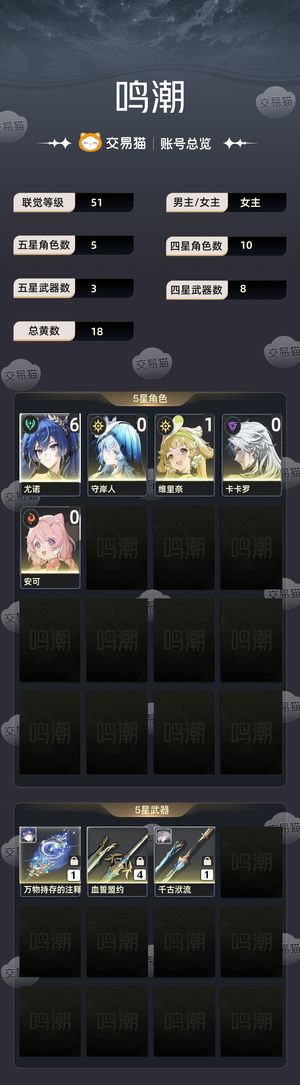 鸣潮【51级】 61尤诺加守岸人，尤诺大毕业。