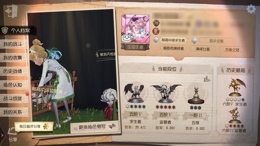第五人格【78级】调香师虚妄，心锁，扎克，