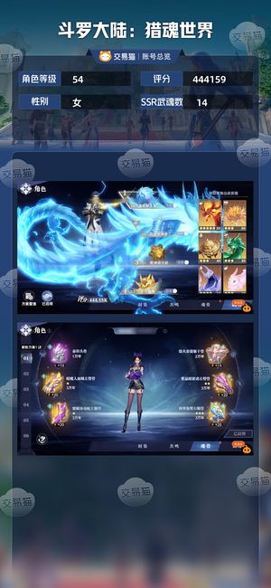 斗罗大陆：猎魂世界【54级】退坑号底价