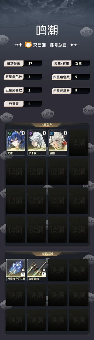 鸣潮【37级】 01尤诺其他见图