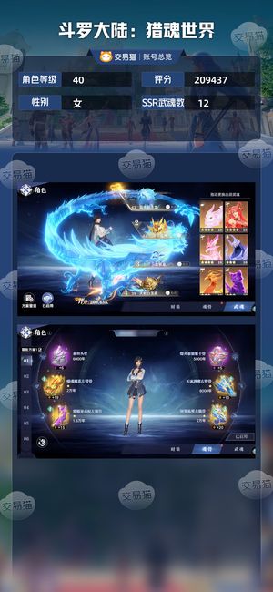 斗罗大陆：猎魂世界【40级】 新区神赐蓝龙克了好几百没时间玩
