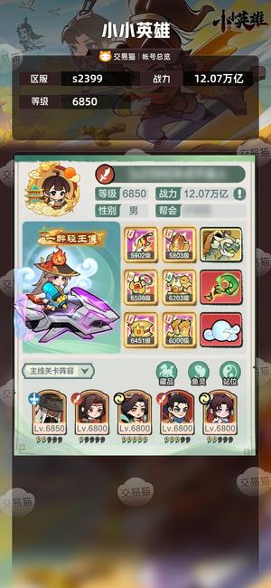 小小英雄【区服s2399,战力12.07万亿】s2399 12万亿精氪号