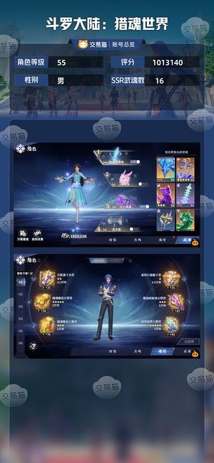 斗罗大陆：猎魂世界【55级】锤三对全三星 有5阿银