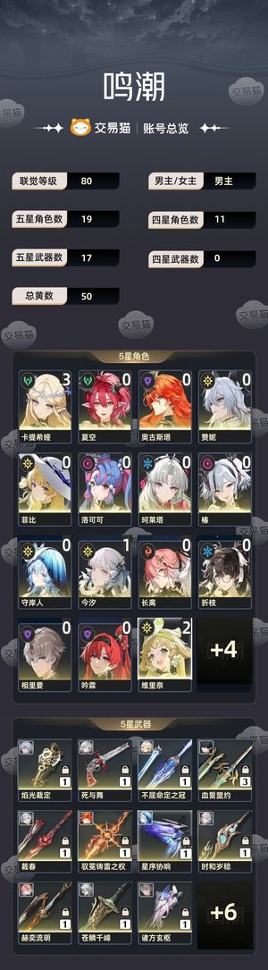 鸣潮【80级】 多黄多配队，深塔无压力