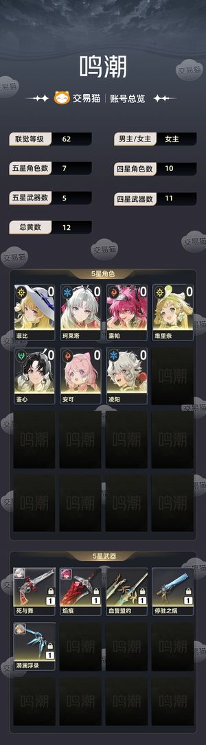 鸣潮【62级】 随便砍随便挂
