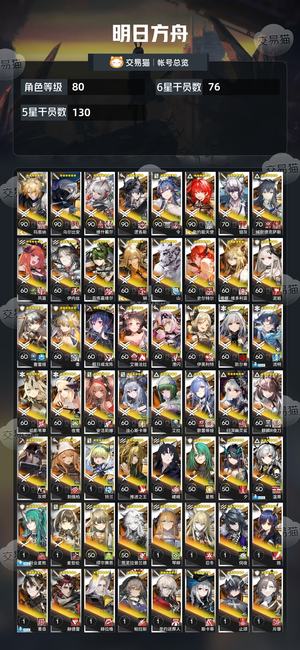 明日方舟【80级】 没时间玩退坑了
