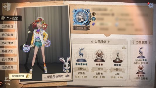 第五人格【16级】有拉拉电竞全套，雕刻天狼星