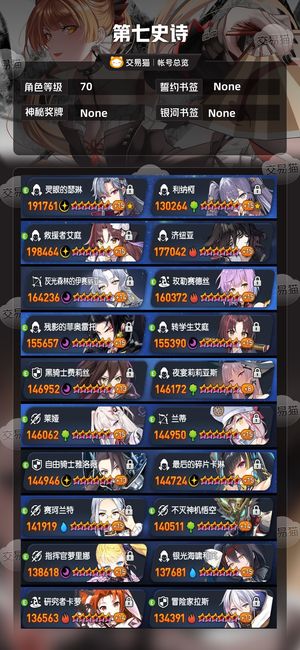 第七史诗【70级】 28光暗仁王光女主稳下个光暗