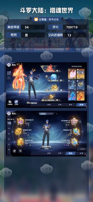 斗罗大陆：猎魂世界【54级】 300就能拿700的号只赚不赔