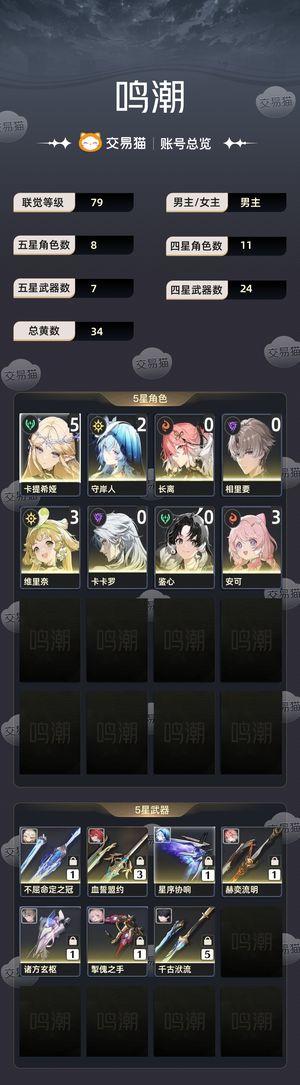 鸣潮【79级】 准六一卡提
