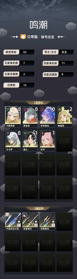 鸣潮【63级】 还有大量隐藏能源
