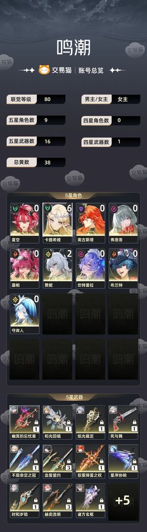 鸣潮【80级】 默认鸣潮标题