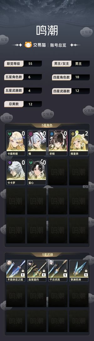 鸣潮【55级】 不玩了，退坑急出。