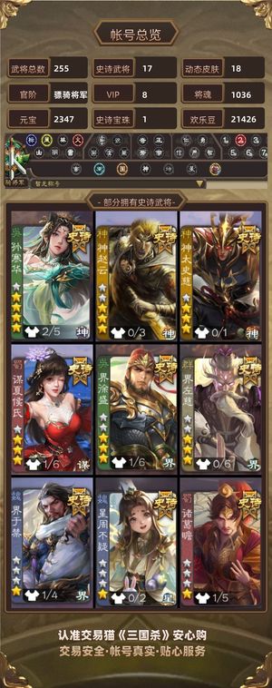 三国杀【骠骑将军,V8】 玉龙孙寒华，双动皮最新奇门