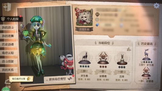 第五人格【23级】珊瑚夫人 神眷 逃醉之人