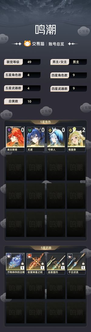 鸣潮【49级】 自玩日月号
