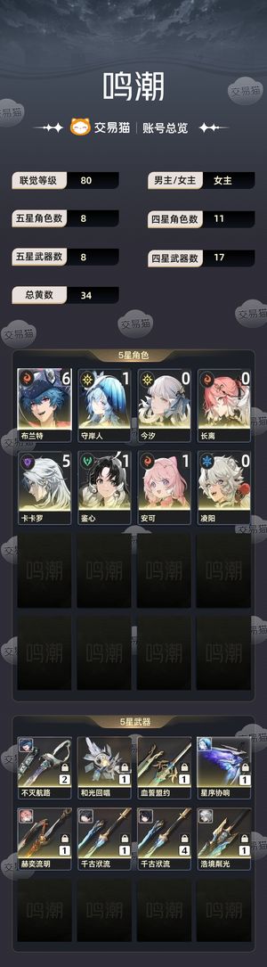 鸣潮【苹果版】【80级】 布兰特6 2