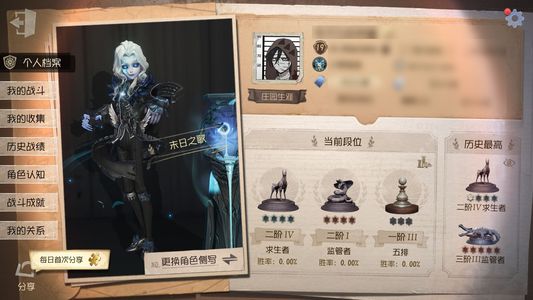 第五人格【19级】亡灵之主 札克
