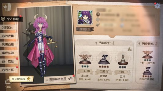 第五人格【17级】全标女美号，带500灯泡和归宿