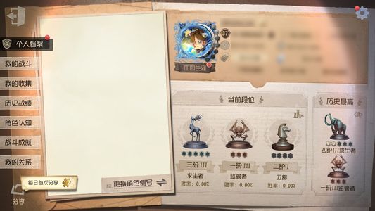 第五人格【37级】退游了，不想玩了。