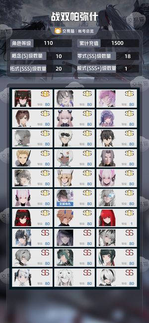 战双帕弥什【110级】高强度3s