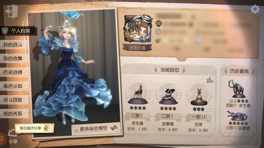 第五人格【35级】有迷雾山庄 石榴碟小姐