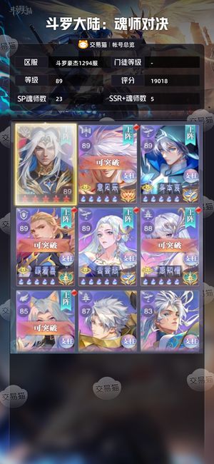 斗罗大陆：魂师对决【 ,89级】89级两万亿阁主号