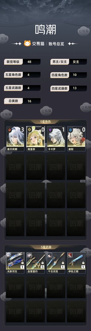 鸣潮【48级】 不是屠龙刀就行