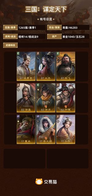三国：谋定天下【赛季1】 新区欧号双月卡大飞猪