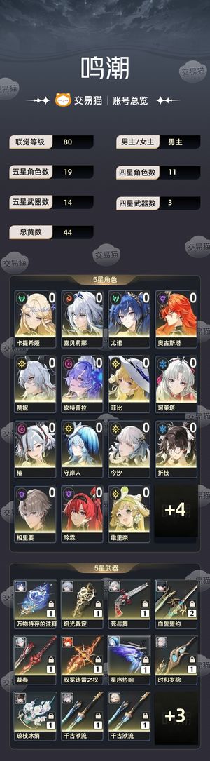 鸣潮【80级】 鸣潮成品号