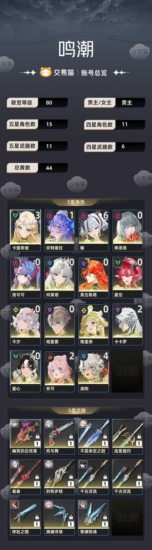 鸣潮【80级】 鸣潮开服号