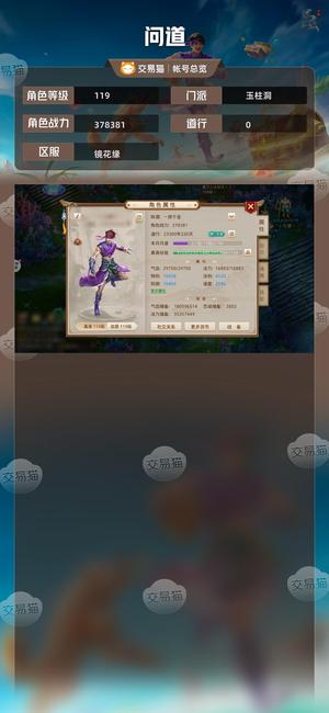 问道【119级玉柱洞】 会员220天一掷千金宝宝娃娃