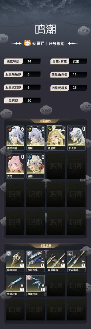 鸣潮【74级】 6 1嘉贝