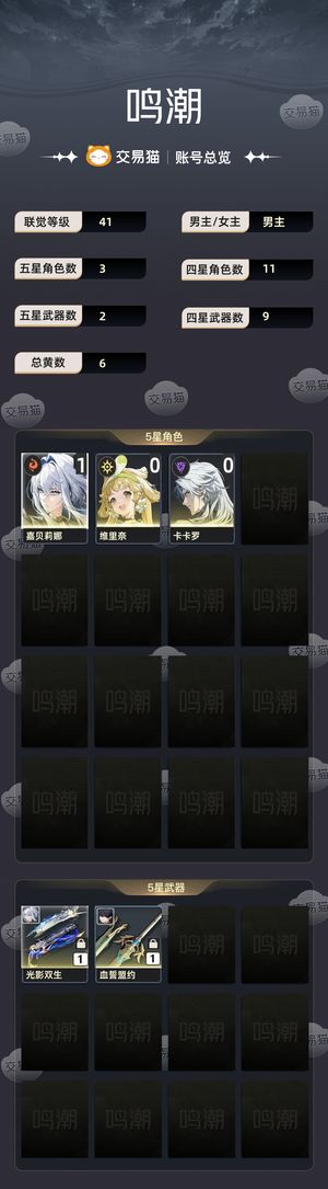 鸣潮【41级】 不想玩了。