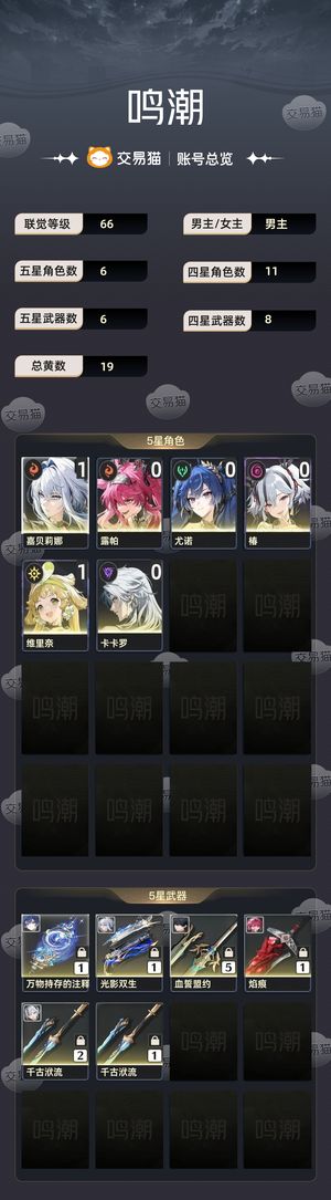 鸣潮【66级】 全地图满探索休闲号