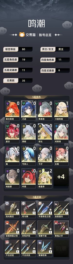 鸣潮【80级】 极品全能号