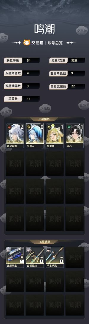 鸣潮【54级】 2 1嘉贝，